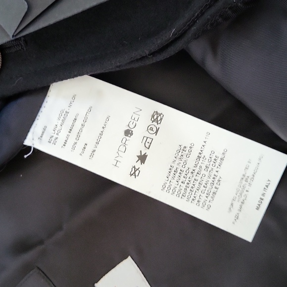 NWT Hydrogen Alberto Biani Skirt Wrap Mini Wool Blend Size 44/Large SkullS - Picture 5 of 6